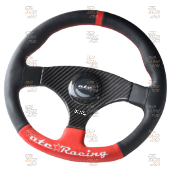 ATC Racing Steering Wheel Flat Model 325-R Carbon Jmodel - Blackair Red